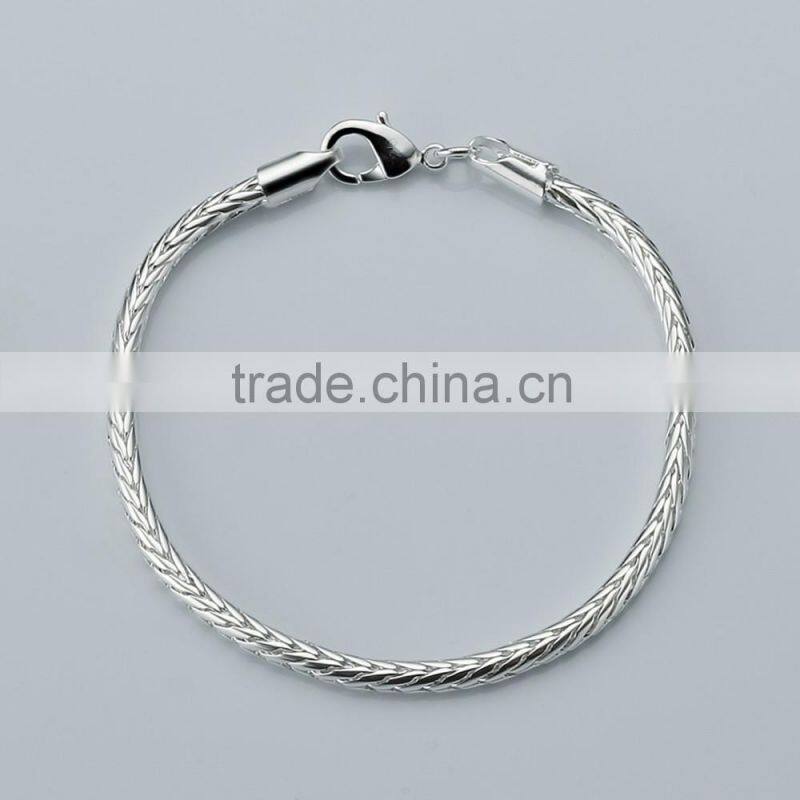 Women's 3.5M delicacy fashion silver bracelet best gift for female