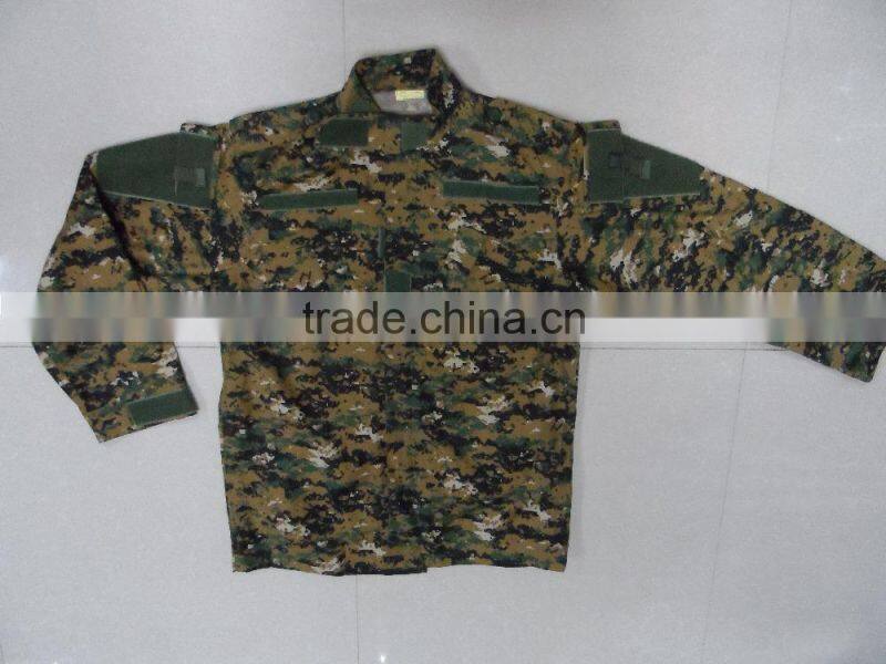 OEM cotton polyester ripstop jordan army green digital camouflage tactical ACU military uniform