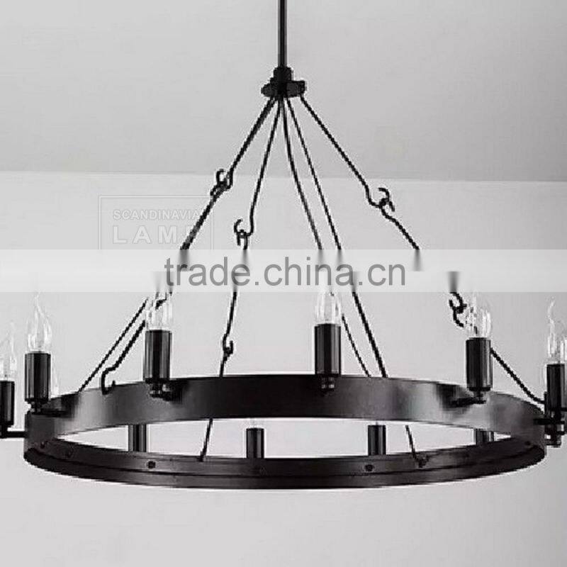 Iron Orb Floor Lamp Rustic Iron