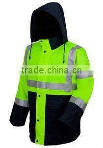 reflective jacket with 3M reflective tape ,waterproof jacket for worker ,safety reflective jacket