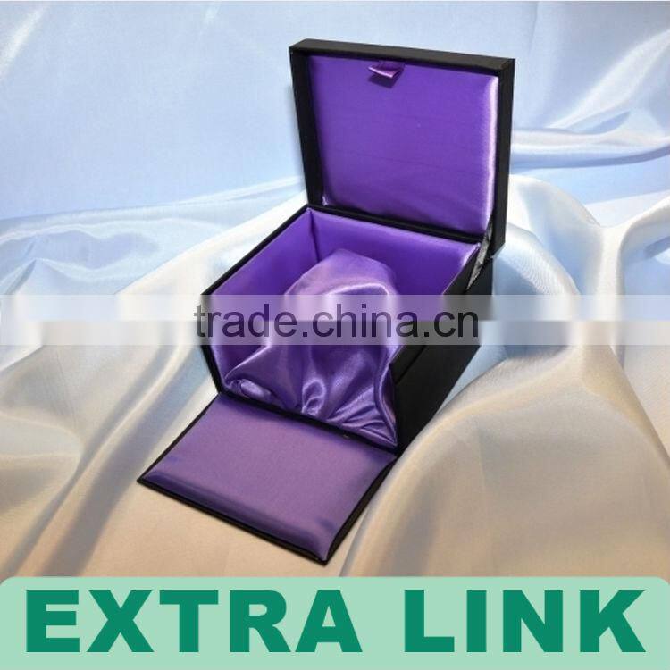 Purple color custom printing design double open door perfume package box