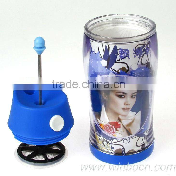 Couples Double Walls Outdoor Plastic Cup/Mug DIY