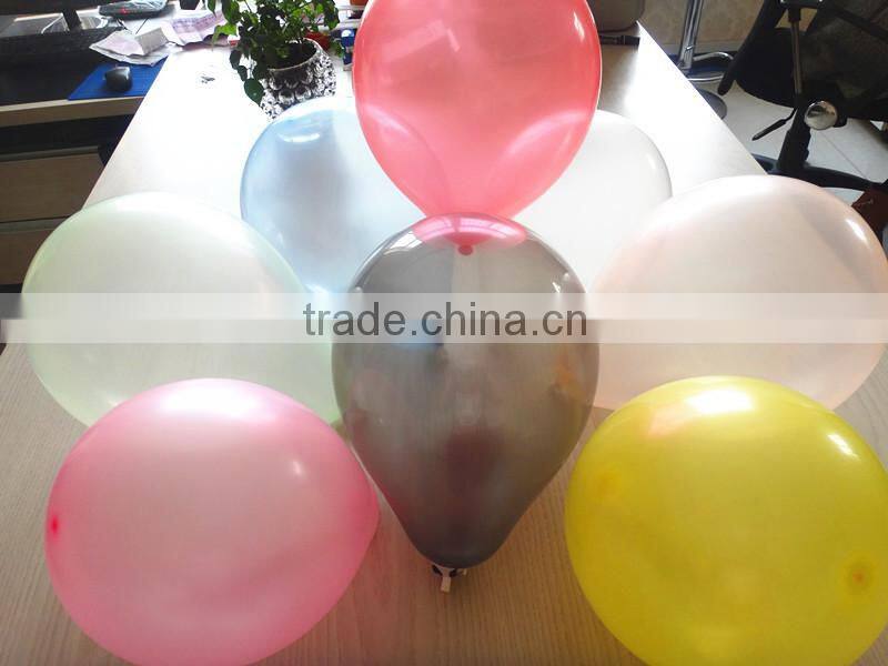 2016 Hot sell Colorful round latex balloon/pealized round balloon