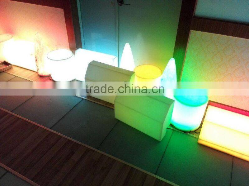 Colorful changing square led floor light floor lamp modern with fiber optic flloor lights can be design by customers