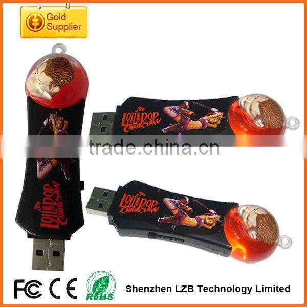 OEM custom made promotional gift Liquid USB Flash drive,Liquid USB Memory Disk 4GB,Aqua USB Flash drive