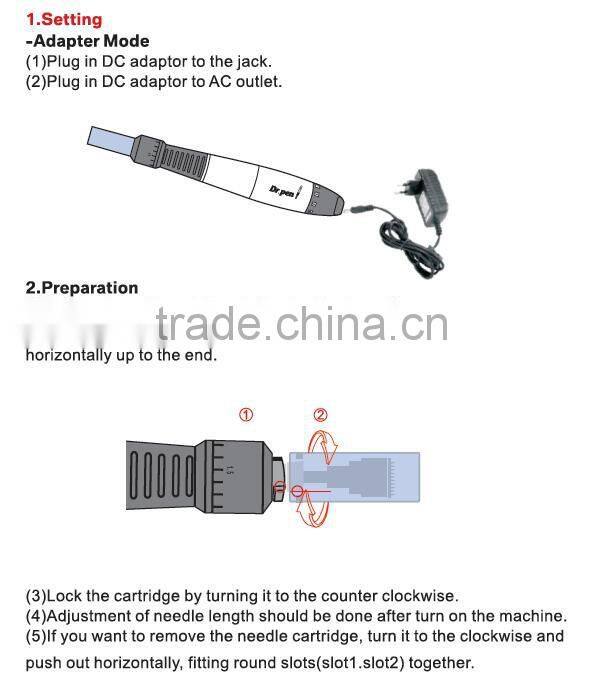 Dermastamp 3.0mm Micro Needle 12 Needles electric auto derma pen meso