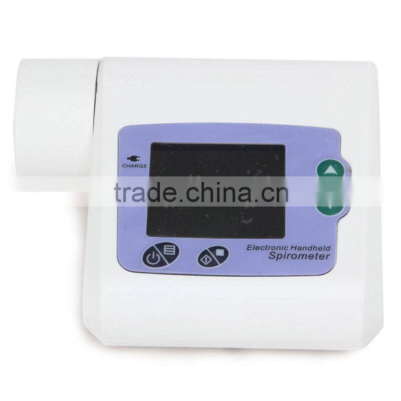 Electronic Digital Spirometer Lung Volume Device with PC Software Analysis By CE certified