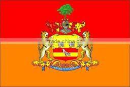 Antique Indian Painting Handmade Rajasthan Emperor Miniature Portrait water color Artwork old Court Fee Stamp