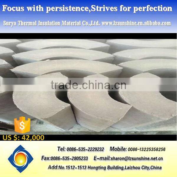 Light Weight Low Thermal Conductivity Calcium Silicate Pipe Cover Sheet With Superior Fire Resistance Waterproof