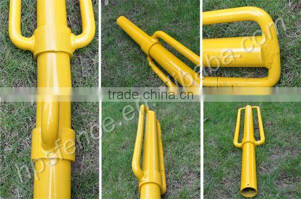 China Supplier electric fence Heavy duty metal construction stake rammer for fence post