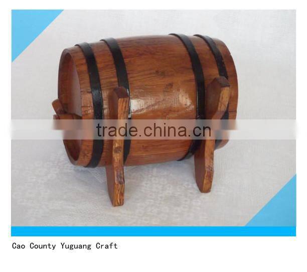 classic wooden wine barrel for grape wine culture