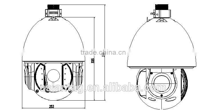 Dahua New Full 2Mp HD Network Auto-Tracking PTZ IR Wipe PTZ Dome Camera SD6AW220/230 -HNI