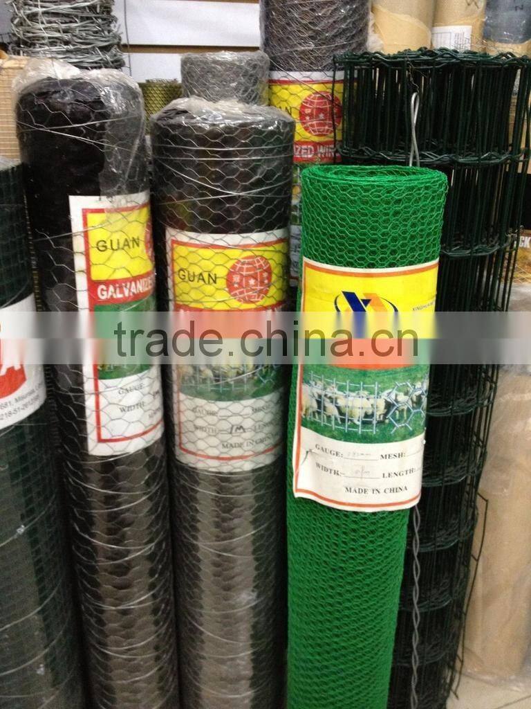 electro galvanized hexagonal wire mesh/hot dip galvanized hexagonal wire mesh