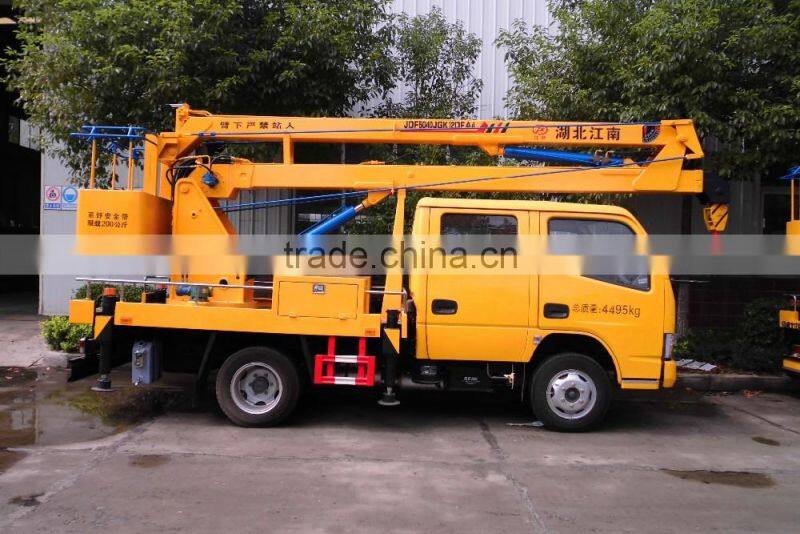 12m Dongfeng new condition Double Cab elevating platform truck for sale