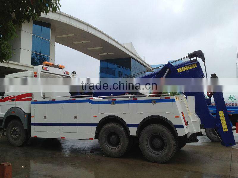 North Benz 6x4 large wrecker truck, heavy rescue trucks,heavy duty wrecker truck for sale