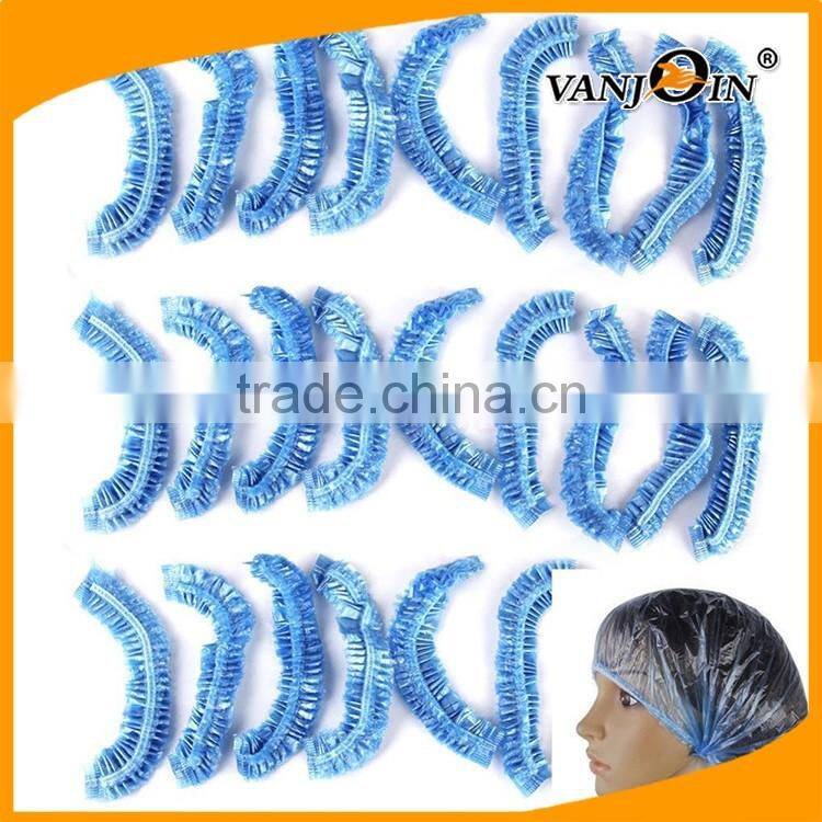 Disposable Clear Waterproof Hat Home Shower Bathing Elastic Cap