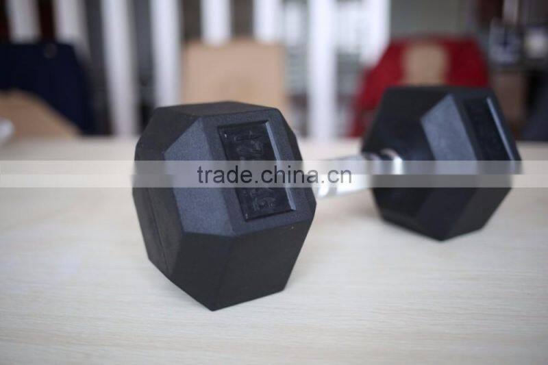 China cast iron hex dumbbells for weight lifting