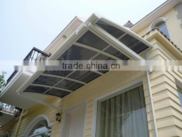 High-end Sun Resistance Commercial Waterproof Polycarbonate Greenhouse Sunshade with Aluminium Frame for Sale