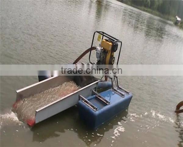 Overseas service Provided Diesel Power Type small gold dredger