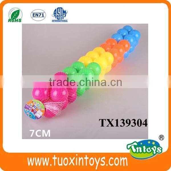 7cm plastic color sea ball ocean ball pits water ball inflatable toy