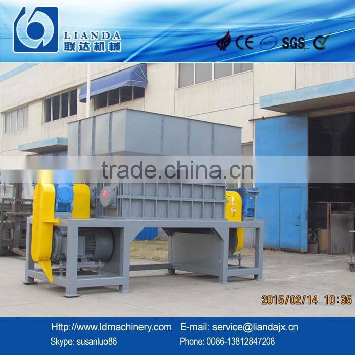 waste film double single shaft shredder