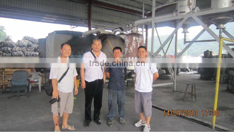 High efficiency batch type waste tire to oil pyrolisis machine
