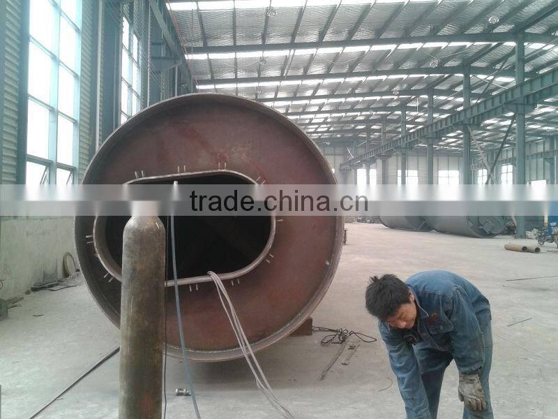 2012 good performacne rubber waste recycling to oil pyrolysis machine