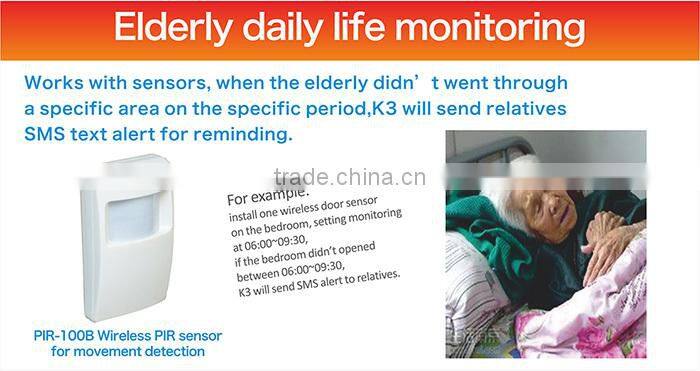 Elderly Alarm Monitoring System GSM dialer panic button