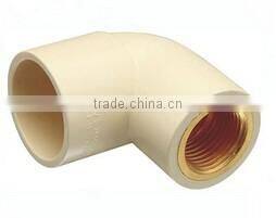 CPVC pipe fitting with brass thread female elbow 90 degree