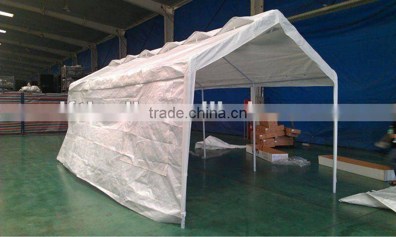 outdoor steel pipe PE carport 3x6m