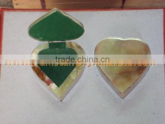 MODERN UNIQUE Pakistani Supplier ONYX JEWELRY HEART SHAPE BOXES