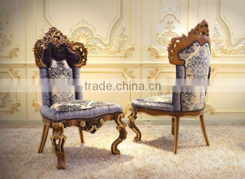 Fabulous Italy Baroque Design Marquetry Dining Room Furniture Royal Wooden Carving Dining Table Set For 8 People
