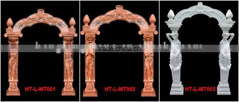 Sunset Red Stone Doorframe with Lady