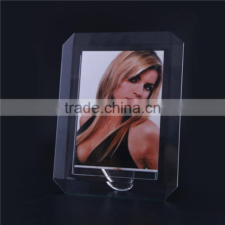 Professional factory supply small crystal glass photo frames CPF029