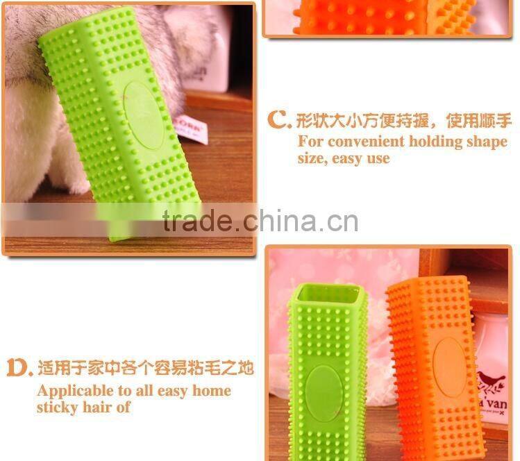 CY064 Pet Comb Mucous Wool Implement Silicone Brush Cat and Dog Fur Cleaner Pets Hair Comb