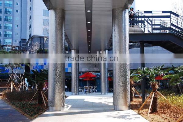 Interior Decor Circular Stainless Steel Post Pillar Cladding