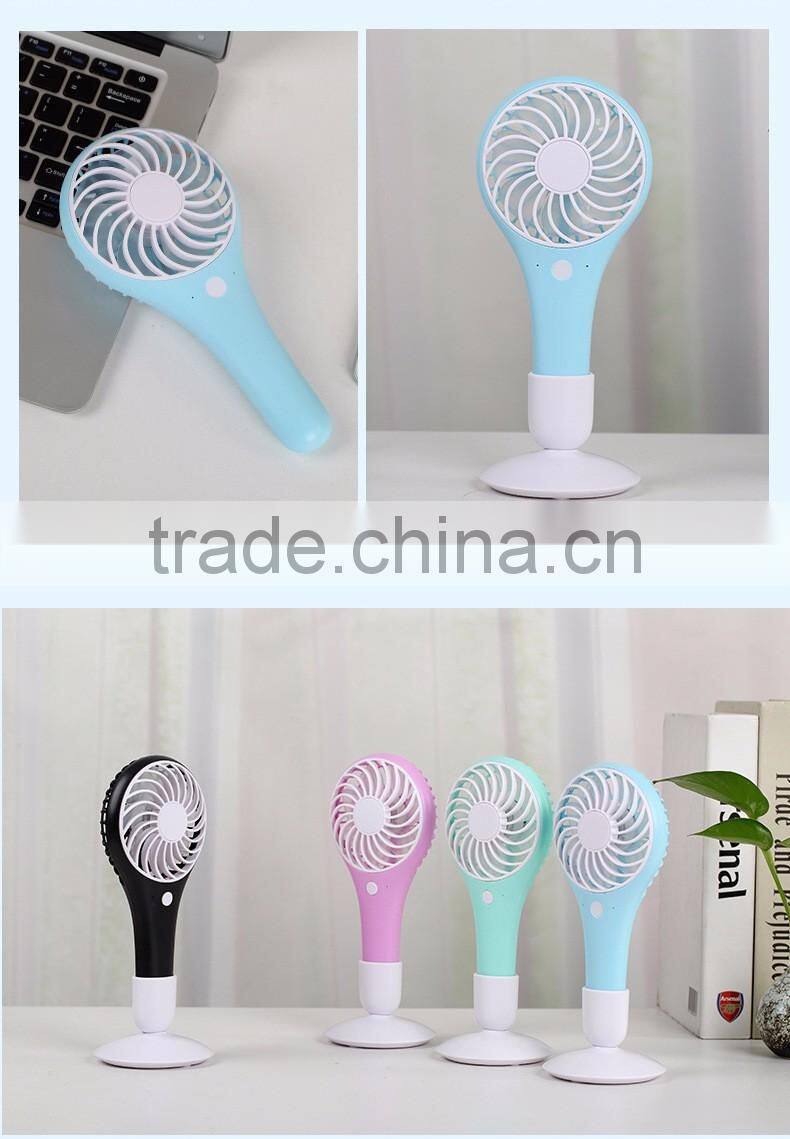 Creative USB Charge Handheld Air Fan, Mini Desktop Water Drop Fan For Student