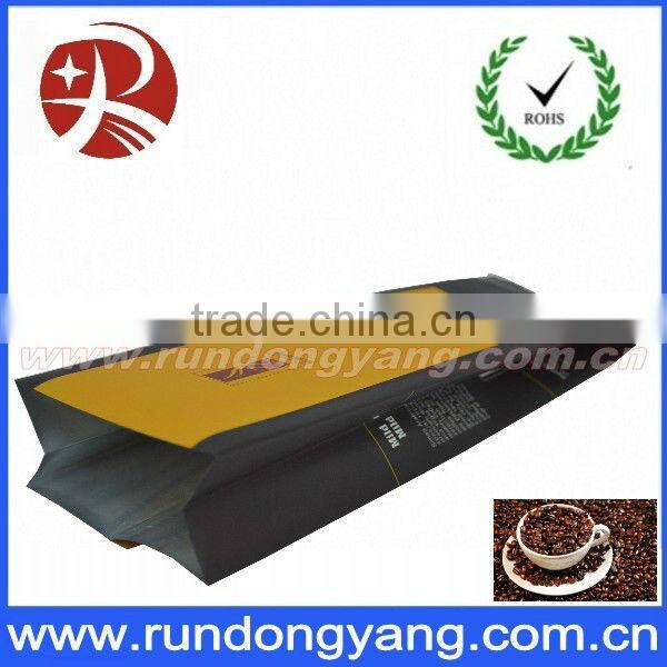 Free design aluminum foil coffee packing bag