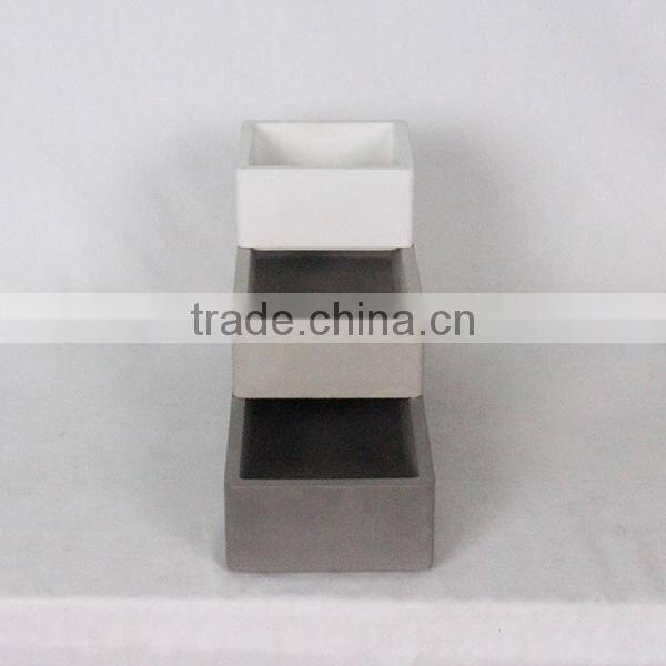Hot new product home decor unique cosmetic container and china supplier concrete eco friendly cosmetic containers