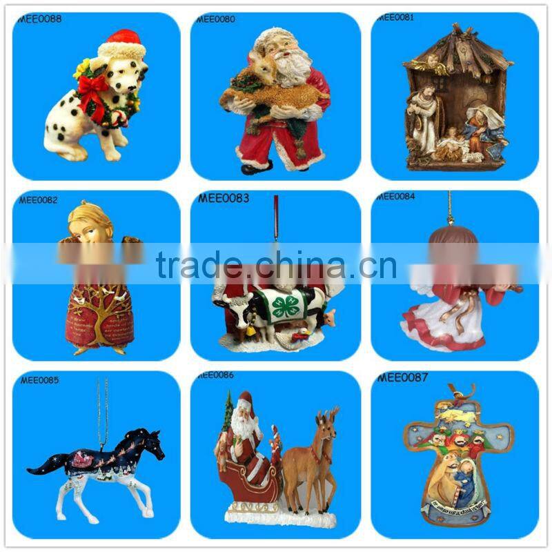 Xmas home decoration indoor resin nativity set