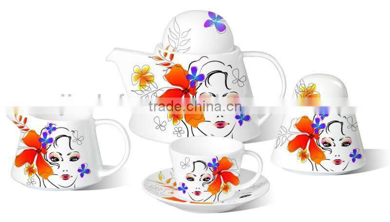 porcelain /ceramic tea set coffee set 15pcs 17pcs 17pcs