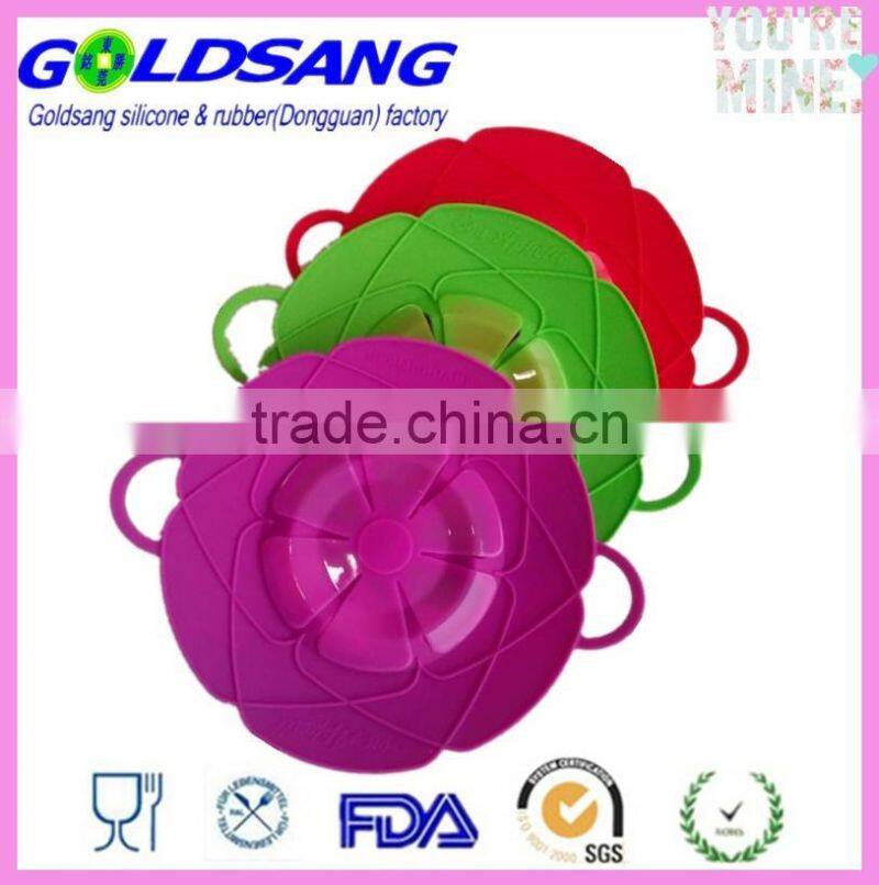 FDA food grade Silicone spill over boil over Lids