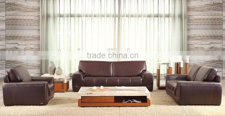 European style Italian split leather sectional sofa home sofa