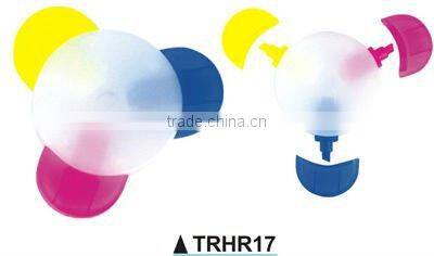 flower shape 3 in 1 highlighter pen