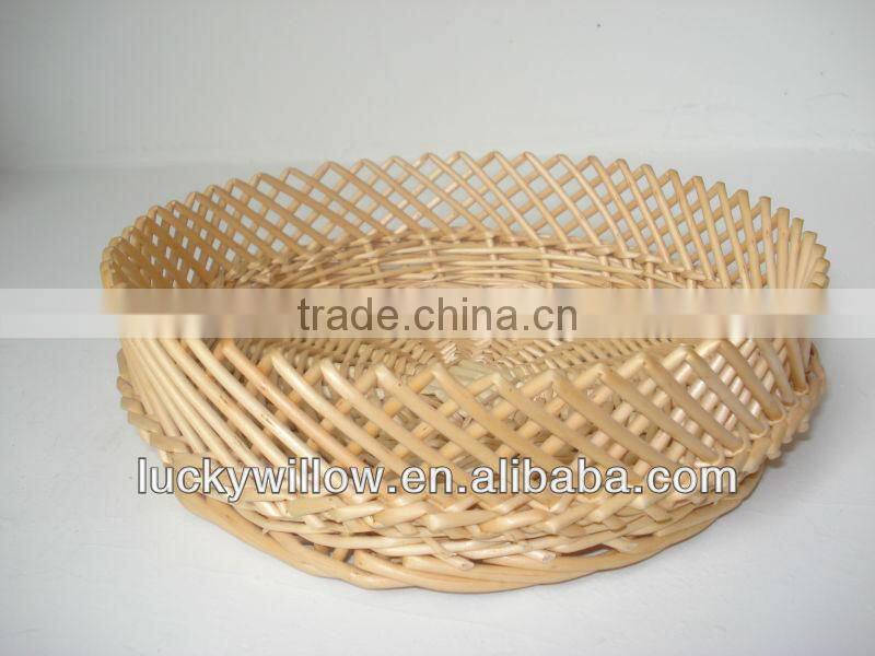 set 3 willow with lining decorative fruit basket decoration