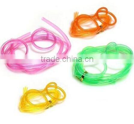 folding novelty Cool drinking straws with Glasses