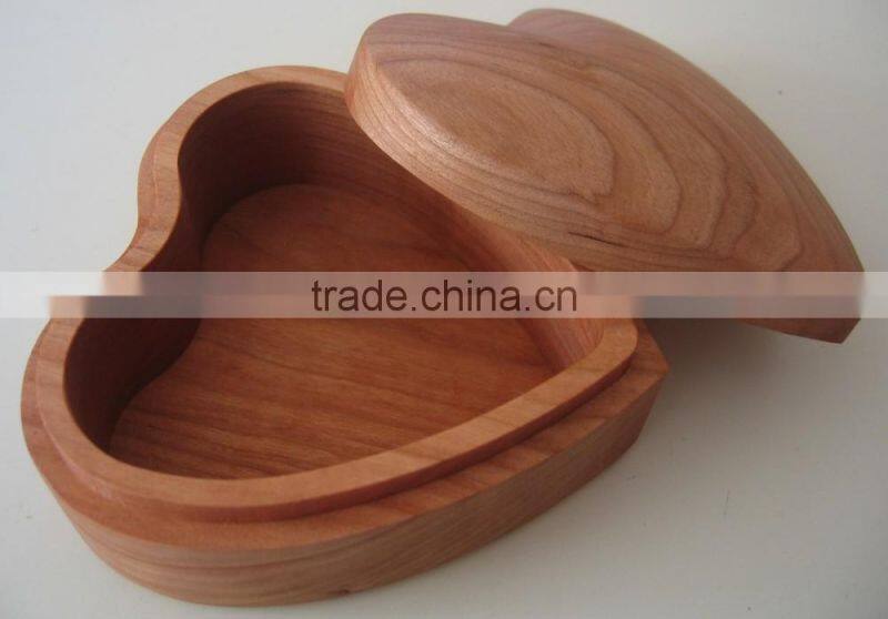 Original heart shape wood jewelry boxes wholesale