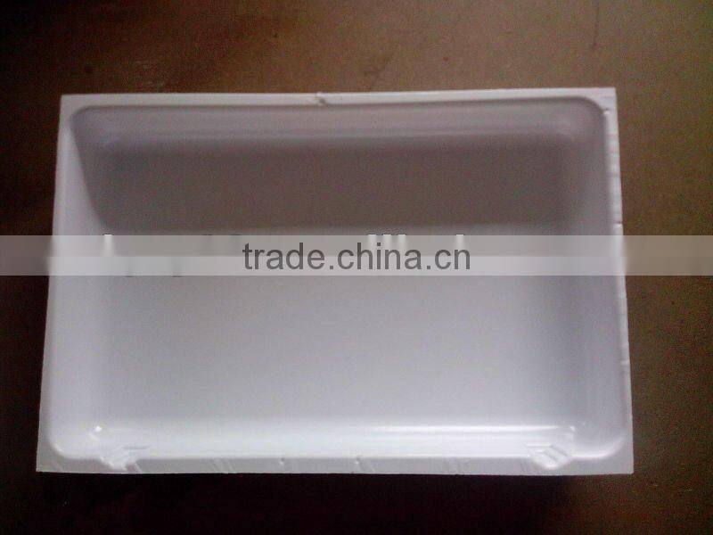 plastic flat tray made by vacuum forming machine