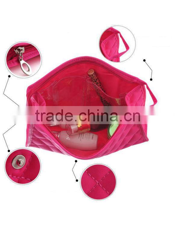 2014 Wholesale Diamond Cosmetic bag for travel with polyester