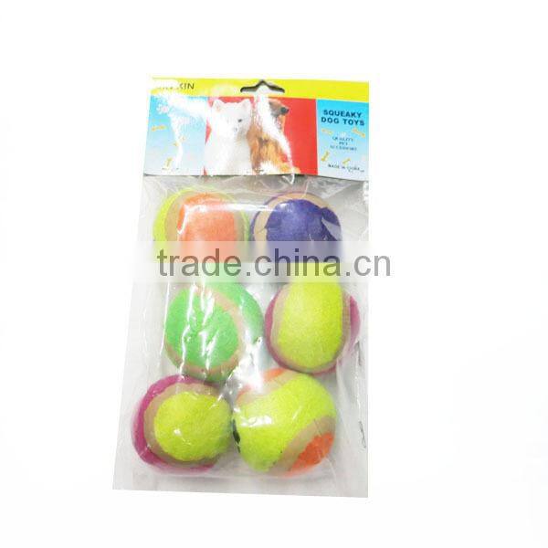 6PC Tennis Ball Pet Tennis Ball Chew Ball